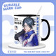 Beyzk Ark of Tomorrow Rosen Links Amiya Zuole millénaire boisson Water Cup en céramique Tasse pour offrir à des cadeaux d'amis blancs - My3271 TUG EXQUISITE TUP + cuillère