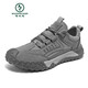 Woodpecker Brand printemps et été 2025 Nouveaux chaussures de travail décontractées sportives pour le site de construction de l'usure non glisser pour hommes chaussures de travail de travail gris 40