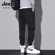 Jeep (Jeep) Sommerjeans Herren lose Bindfuß geschnittene Hosen 2025 Neuer Sommer Dünne schwarze lässige Hose 9859 Grau 4xl