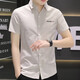 L Lilang's [Code Code] Summer Summer Men's Slim Slim Slim Room с короткими рубашками.