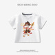 
G.DUCKKIDS little yellow duck children's clothing pure cotton Nezha top for boys short-sleeved summer new children's T-shirt baby girls' top AP15868 color blue 80 recommended 10 months-1 and a half years old
