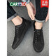 Katile Crocodile Summer Chaussures Men's Brepwant New Soft Sole Cuir Chaussures Fashionable Black Men's Touvas Chaussures de planche décontractées Blancs Breasping Ice Silk-6624DK 40 STANDARD SPORT