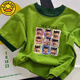 G.DuckKids Nezha Vêtements pour enfants Vêtements pour enfants Summer Coton Pure Carton Carton Children's Boys and Girls Sleeve NOUVEAU TOP T-SHIRT ROUND COUP 673 BLANC [9 GRID NEZHA] 100
