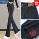 Jeans elásticos modales Jeans Femeninos 2025 Summer Nuevo ajuste elástico delgado de la cintura alta y pantalones de moda de moda MX-10-5010_BLUE 8592 [Modelo] Regular L Recomendado 106-120
