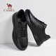 Camel (CAMEL) classic comfortable cowhide soft sole casual men's light business sports leather shoes G15A220074 black 41