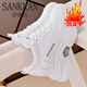 Shaklan Leather-Feel-Feels White Shoes Женская обувь 2025 Весна и осень-популярная летняя универсальная повседневная обувь.