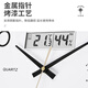 Polaris (POLARIS) luminous clock automatic time setting wall clock living room fashion home simple 2025 new smart clock wall hanging champagne gold-silent travel time calendar week temperature and humidity 12 inches diameter 30.5 cm