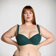 Victoria's Secret PINK Ruffled Strap Thin Paddy Bra Underwear Women's Summer 6CUK Black 65B 30B