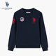 U.S. POLO ASSN. Sweater men's autumn round neck trendy loose long-sleeved T-shirt men's casual tops men's wear navy blue L
