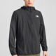 THE NORTH FACE M Upf Wind Jacket Outdoor Sports Thin Hooded Breathable Windproof Dark Gray S
