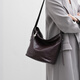 Banpo family (bampo) Banpo Rolling bag cowhide bucket bag large capacity commuting bag new one-shoulder crossbody bag black 930