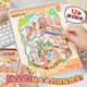 Ziyi 3D Трехмерная крупная миниатюрная наклейка сцены для детских игрушек с трехмерными девчонка