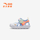 ANTA Children's Sandals 2025 Summer New Men's and Women's Baby Shoes Baby Breathable Toe Sandals Octopus Beach Shoes Women's Anta White/Fluorescent Orange Red-5 20/12cm