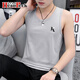 MOJY men's vest in summer wear pure cotton men's clothing 2025 new thin sleeveless sleeveless wear youth suspender m9793 white M suggests 85Jin [Jin equals 0.5 kg] to 100Jin [Jin equals 0.5 kg]