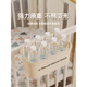 
Crib storage hanging basket next to the bedside baby diaper table side side diapers storage towel storage bag hanging bag cream white-enclosed hanging basket [storage]