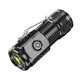 One cent strong light mini flashlight rechargeable LED three-core field burst bright durable light portable camping light five-speed fast charging black 1 pc