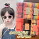 Children's cute hair band tied with buns and scalp bands for girls with high elasticity and no damage to hair ropes for girls with head ropes 5# light pink 32 pieces [Send the same box]
