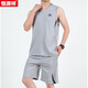 Hengyuanxiang Sans manchons T-shirt Suisse de sport pour hommes Coton pur mince grande taille Running Derying Jersey Blue Ball Uniforme Impression à séchage rapide Bleu moyen 757 L
