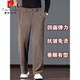 Pierre Cardin 2025 new chenille pants men's spring and autumn sports pants loose straight middle-aged dad pants large size earth card color M