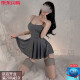 霏慕赠避孕套冰丝吊带裙纯欲风睡衣女款性感女款2025新款夏款高级感大 【2件装】6625吊带裙+6967秘书（送袜） XL 【建议体重120-160斤】