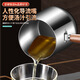 Fat Dong i frying pan kitchen with frying basket, frying barrel, walnut insulated 304 stainless steel frying pan, 304 steel walnut frying kettle + frying basket 15cm