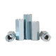 Huili's galvanized extended hexagonal nut/screw screw connection nut/screw joint nut M6M8M10M12-M30 M10*30 long (opposite side 17) 50 pieces