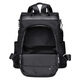 Neue Mode und vielseitige koreanische Stil Trendy Rucksack Anti-Diebstahl Schoolbag Damenbeutel Einfacher Schulbag Großkapazität Mama-Tasche Schwarz kleiner Größe
