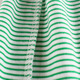 2025 Sommerkoreanische Version von Kinderkleidung Neue Produkte für Kurzärärmel-T-Shirt Striped Baby Cloth Base Hemd Casual Modetrend 9893 Fruchtgrün und weißer Raum 110 cm