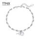 TTMIX crushed ice ice gourd bracelet pt950 platinum bracelet women's bamboo bracelet platinum bracelet birthday gift B style 10.9-11.1g 16+3cm