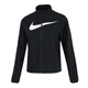 耐克（NIKE）女装外套 2025夏季新款时尚休闲运动服健身训练防风宽松夹克开衫 HV2648-010/黑/白 S
