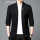 GABBANIE wool knitted cardigan sweater for middle-aged men Korean style fashion casual autumn new trend jacket GA/A88002 black 2XL 180