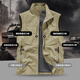 Jeep Spirit Jeep Outdoor Casual Quick Dry Dry Vest Мужской жилет летний дышащий простая стойка для воротнички Куртка Black 4xl