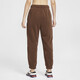 Nike (Nike) Hosen für die Frühlings- und Herbstsporthosen für Frauen losen Jogginghosen Nahaufnahme warmes Fleece Casual Hosen HQ4877-259 Kakao Brown S
