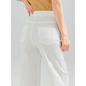 Mengshuya white tinsel three-proof straight jeans for women 2025 summer thin high waist slimming soft skin-friendly versatile trousers