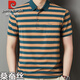 Pier Cardin Authentic Summer Mulberry Seide kurzärmeliges T-Shirt für die Herren-Revers-Tasche mittleren Alters im mittleren Alter halbärmelig.
