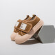 Bobdog (Bobdog) Zapatos para niños Spring and Autumn Soft Sole Breathable Casual Versátiles Versátiles Baby Baby Baby Boys Casual Lienzo Zapatos Brown 23