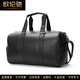Oulunchi Light Luxus High-End-Reisetasche Herren echtes Leder große Kapazität Herrengepäckbeutel Cowide Leder One-Shoulder Crossbody Business Handtasche Klassische große Größe großer Größe