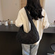 Yunduo Puff Bag Women's 2025 New Fashion Summer Shoulder Bag Niche Ins Fashionable and Versatile Commuter Underarm Bag Black