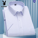 Playboy (PLAYBOY) summer short-sleeved shirt for men business casual stripes without trace middle-aged and young cotton shirt large size formal top for men DX6624 38