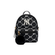 Meishi Baseball (MLB) Monogrammserie, klassische Presbyopia Volldruck Reißverschluss Öffnung und Schließung, Polyester, Rucksack, Rucksack, Mini, Schwarz, Einzelgröße