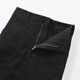 MUJI Women's Washed Herringbone Straight Skirt Long Skirt Women's Pure Cotton 25 Years Autumn Skirt Women's Black M (160/66A)