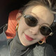 Lunettes de soleil de style Tongyumou Hong Kong pour femmes 2025 Nouveaux lunettes de soleil en métal européen et américaine
