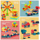 Juguetes de desarrollo intelectual para niños de Wanre Children's Building Block Toys para niños de 3 ~ 4 ~ 6 años de edad y niñas desarrollan inteligencia, y 100 bloques de construcción son como quieren [Bolsa Opp]