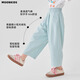 Moonkids children's clothing girls mosquito-repellent pants 2025 summer new children's nine-point pants radish pants summer thin casual pants 15263 lotus pink radish pants 110 cm
