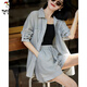 
Woodpecker Firefly Summer Summer Sunscreen Shirt Jacket/Shorts Set Fashion Simple Lazy Two-Piece Set Women Green S