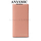 Anysmic Luxury High-End-Marke-Tasche Frauenbeutel Cowide Wallet Long Folding Wallet Wallet Ticket Clip Retro Clutch Rosa