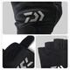 Guantes de pesca de Dayiwalua expuestos de tres dedos de tres dedos, malhumorado, malhumorado, malhumorado, transpirable y sin deslizamiento Daiwa DG-6625 Guantes de ajuste White L