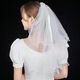 
Shantou Lincun veil and get a pearl bride Korean style pearl wedding dress wedding short face covering small veil white wedding shot Title page pearl veil