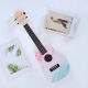 
ALOHA Ukulele Beginners Men, Girls, Students, Children's High-Precision Instrument Small Guitar Fresh Graffiti Painting Graffiti-Purple 21 Inches