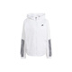 
adidas: Wind.Rdy: Hyperglam striped logo printed long-sleeved hooded jacket jacket for women official flagship white 2XL